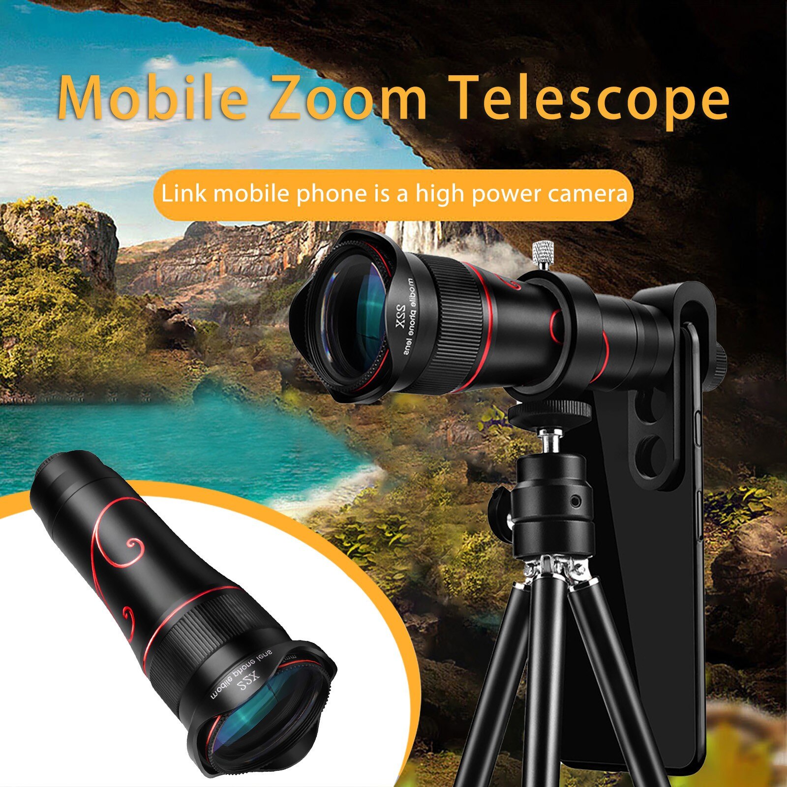 40 # Hdmobile Telescoop 4K 22x Lente Super Zoom Lens Voor Smart Telefoon Tele Voor Iphone Samsung Huawei Len super Zoom Camera