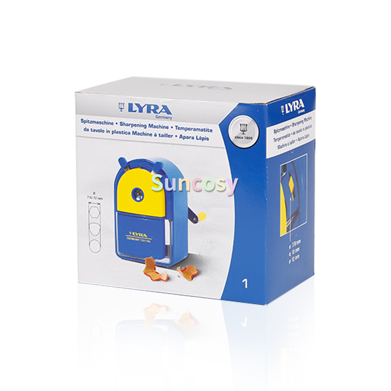 Lyra Pointed Machine Sharpener Hand operated pencil sharpener CRAYONS TRIANGULAR JUMBO, DESK SHARPENER