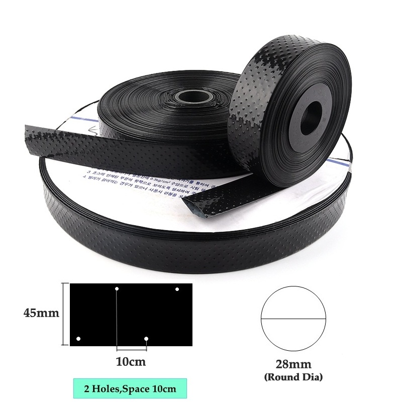 Tuyau d'arrosage avec système de Micro Spray, 50 ~ 100m 1 "Φ 28mm, tuyau d'arrosage pour serre sous Film à Membrane avec 2/3/5 trous: 50m / 2 holes space 10cm