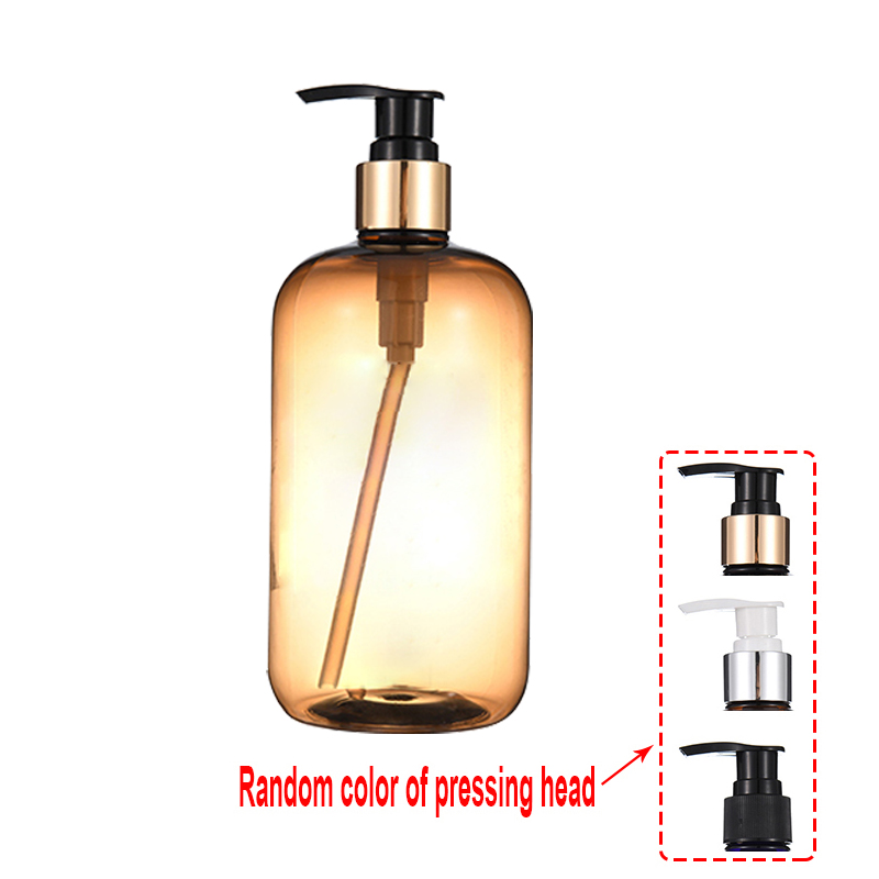 500Ml Badkamer Shampoo Douche Flessen Hervulbare Zeepdispenser Druk Dispenser Met Aparte Label Stickers: A