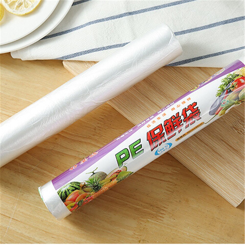 1 Roll Keuken Fris Houden Warmte Sealer Voedsel Saver Bag Vacuüm Voedsel Fruit Opbergtas Verpakking Plastic Zakken Saran Wrap