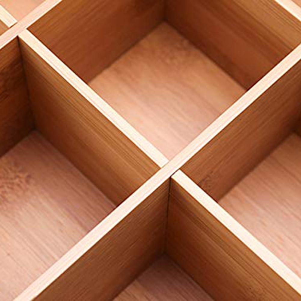 9 Compartimenten Bamboe Thee Doos Koffie Theezakje Opslag Houder Organizer Voor Keuken Kasten Thuis Thee Sieraden Houders