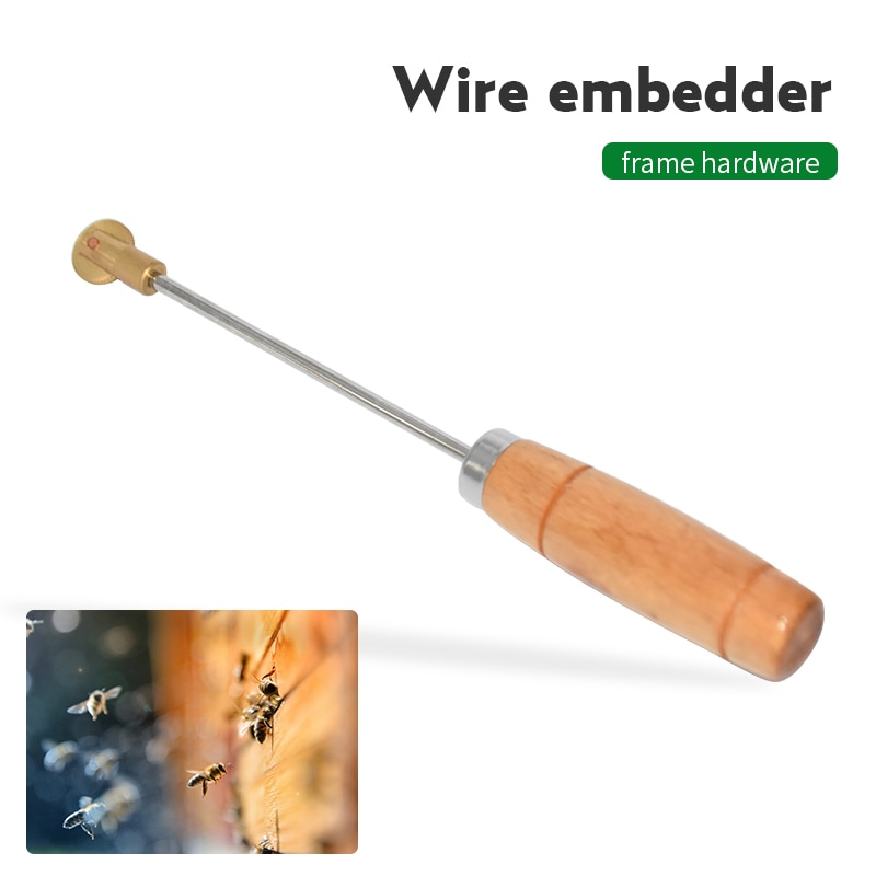 Bijenkorf Frame Draad Embedder Tool bijenkorf Nest Doos Installatie Gereedschap Threading Gat Foundation Koperen Eye Bijenteelt Apparatuur