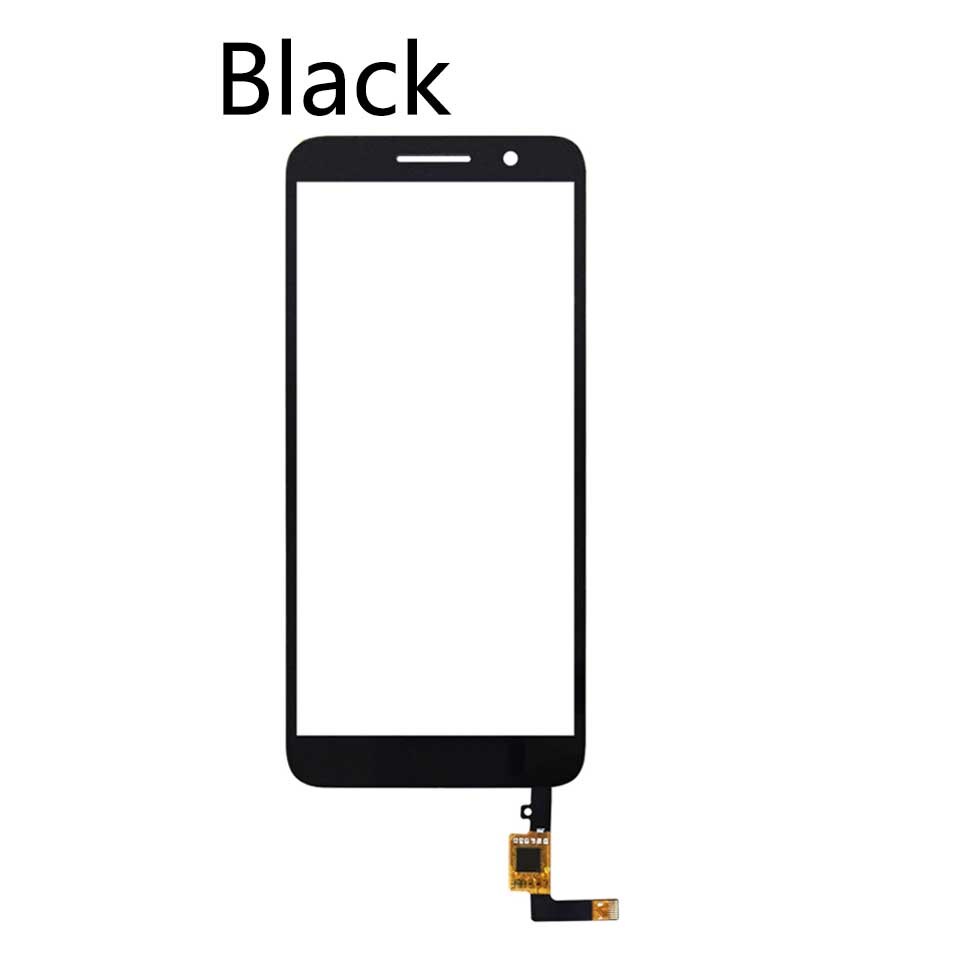 For Alcatel 1 5033 5033D 5033X 5033Y 5033A 5033J OT5033 Touch Screen Digitizer Sensor Outer Glass Lens Panel: Black-No tool