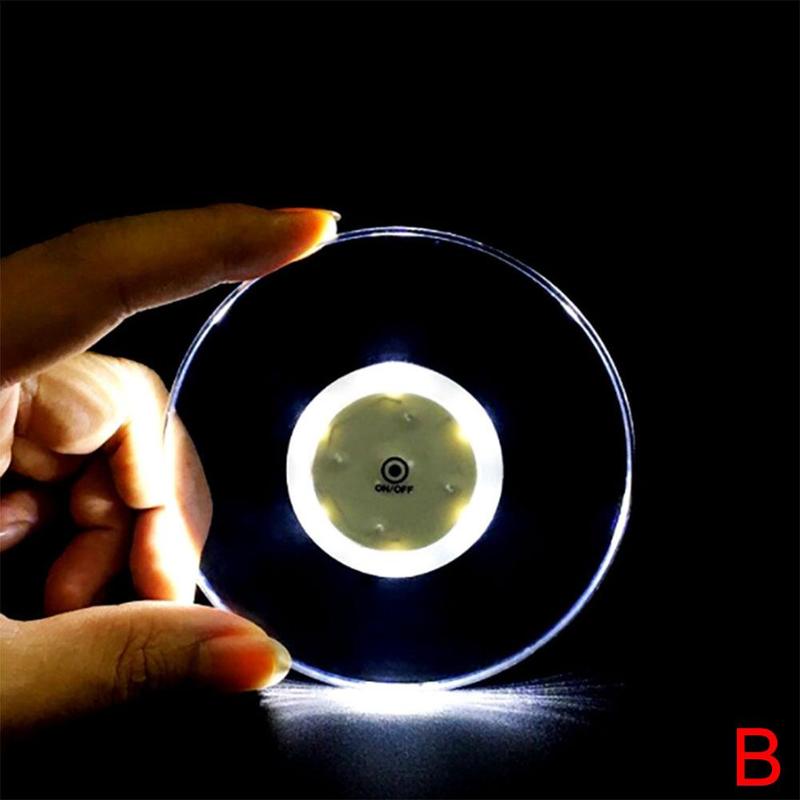 Dessous de verre lumineux LED pour Table à manger, dessous de verre Ultra-fin, napperon lumineux de Table, accessoires de décoration, O0G3: B