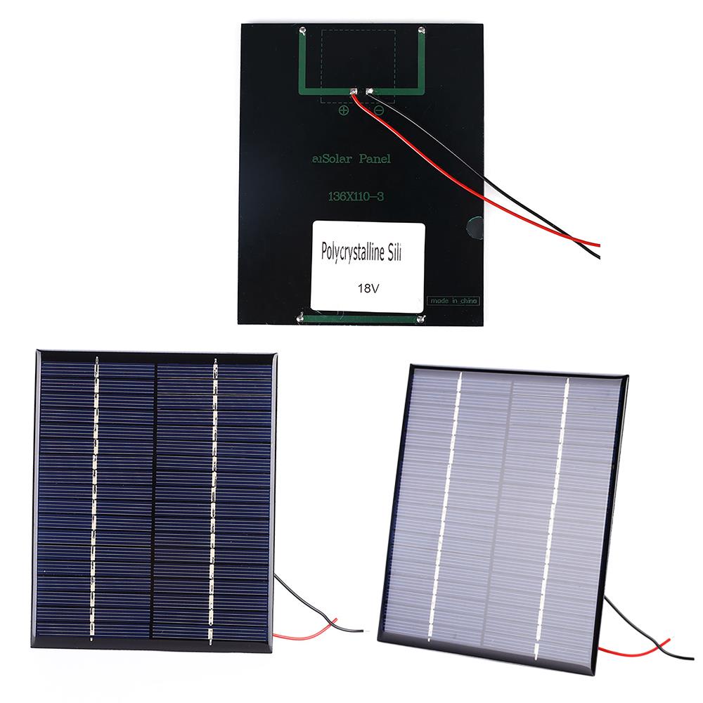 18V Energiebesparende Zonnepaneel 110 × 136 × 3.0Mm Mini
