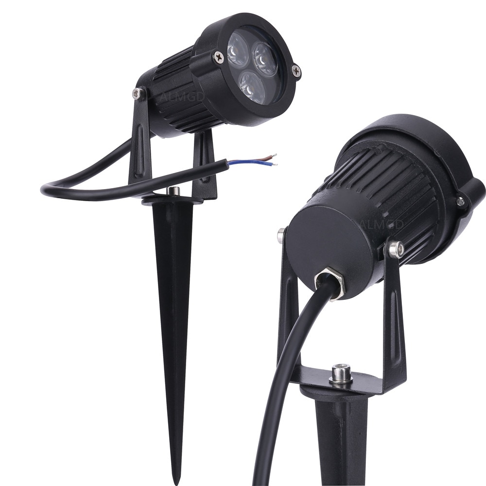 DC12V LED lampes à gazon paysage lumière 3W étanche extérieur jardin lumière blanc vert bleu Spike LED chemin lumières