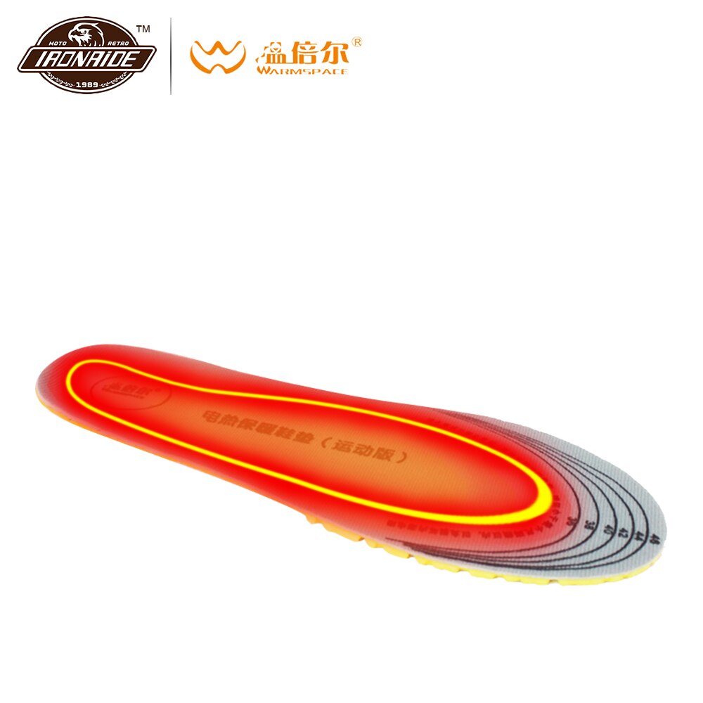 WARMSPACE Electric Heating Insoles Winter Thermal Heated Insoles Washable Sports Boots Insole For Camping Skiing Battery Powered