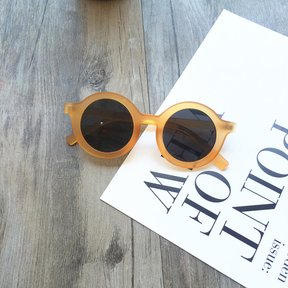 de tendencia, gafas de sol Retro de calle redonda para niños, gafas de sol para exteriores, protección solar con espejo para niñas, nuevas gafas de sol Vintage: 3