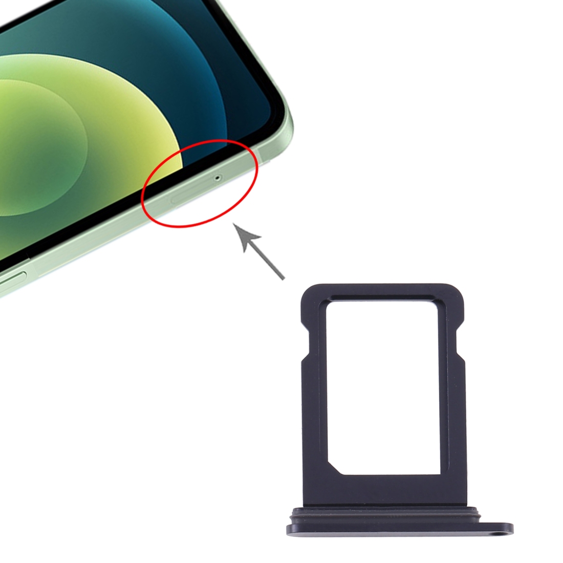 SIM Kaart Lade voor iPhone 12 Mini - Apple iPhone Accessoire
