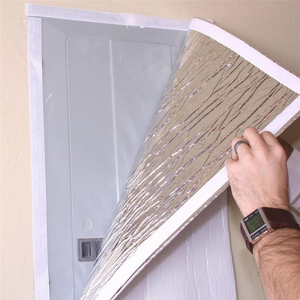 Attic Fan Cover Aluminum Film Shutter Seal Cover Attic Vent Insulation Sealer