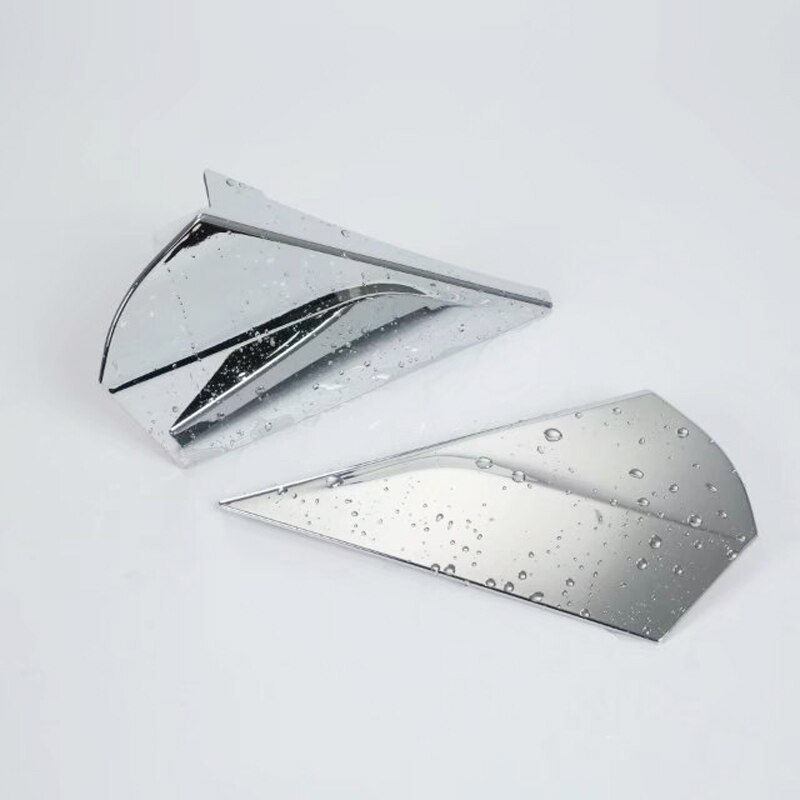 Car Styling 2PCS ABS Chromed Rear Spoiler Triangle Decorative Cover Trim For Toyota C-HR CHR