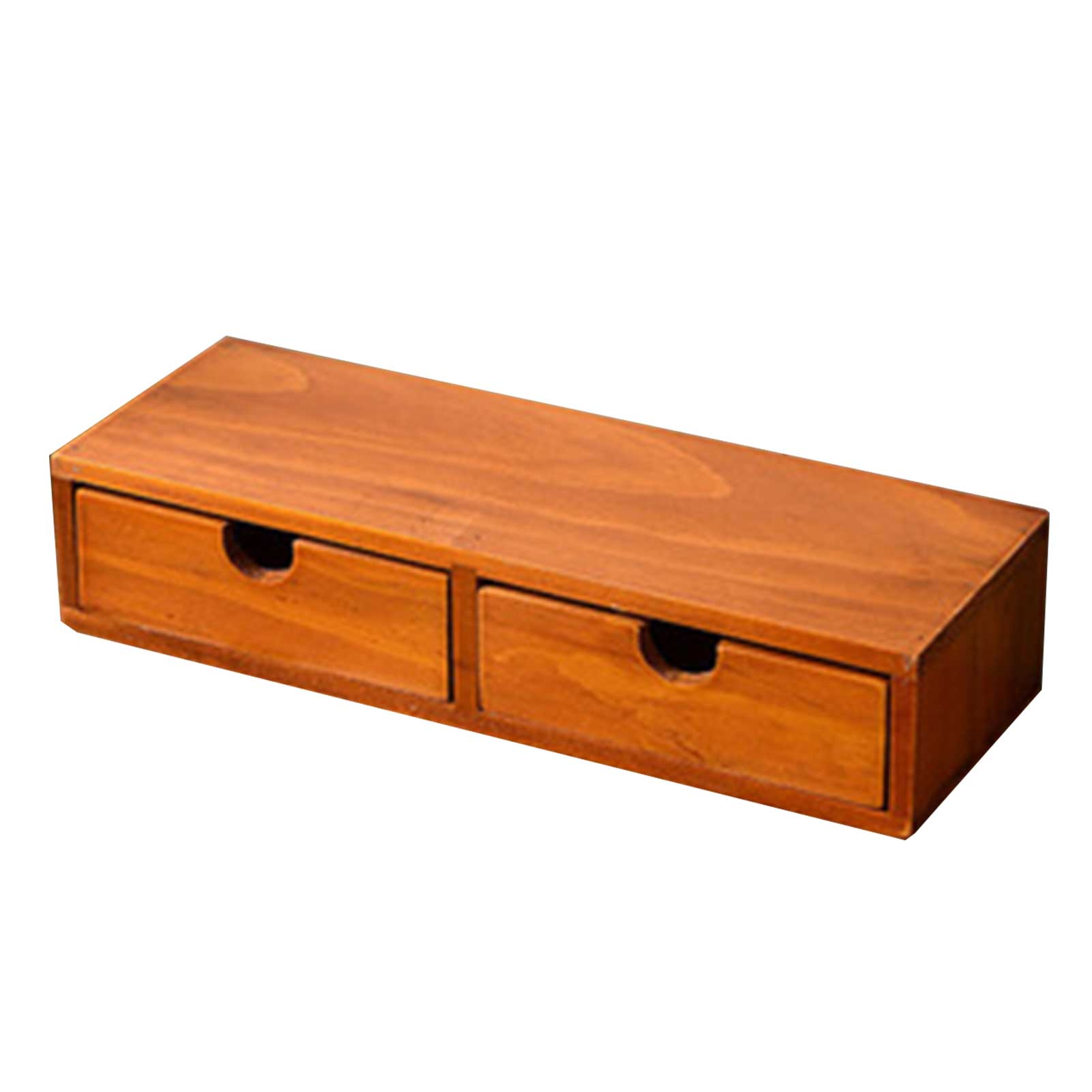 Retro Desktop Wall Storage Office Debris Multi-layer Finishing Wooden Jewelry Storage Cabinet Storage Boxes: B