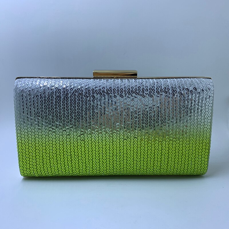 Nuphia Neue Frauen Handtasche Bote Taschen Schulter Tasche Dame Pailletten Kasten Kupplung Tasche Abend Taschen Grün Lila