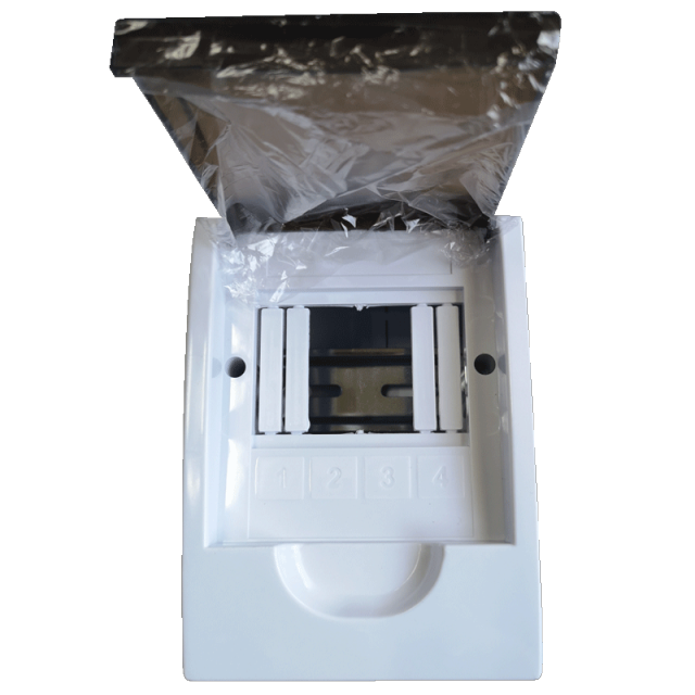 Plastic Power Electrical Distribution Box Surface Mounted Modular Switch Box MCB Switchboard 4-36 Ways--TSM Type: 4ways   112x210x100