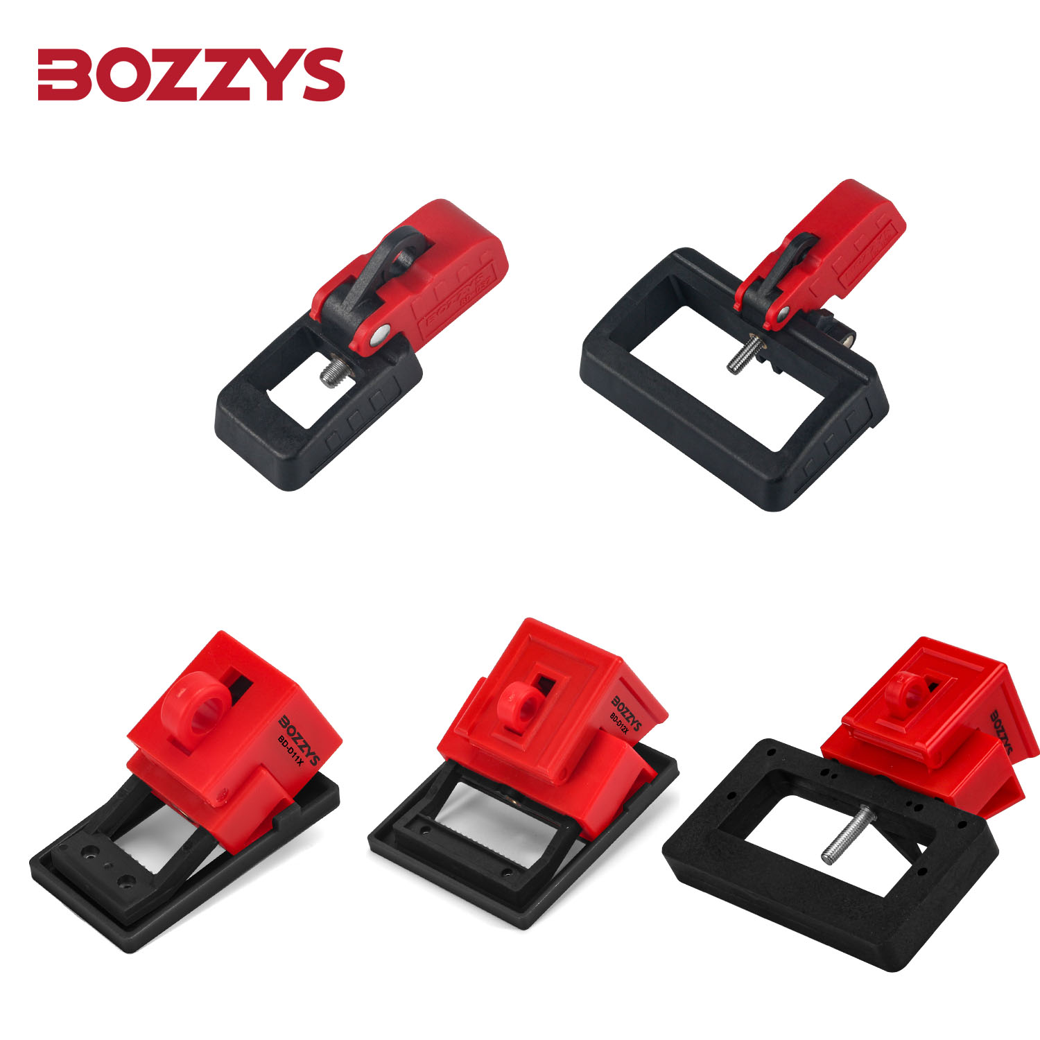 Single-pole and Internal-trip Multi-pole 480 600 Volt Clamp-On Circuit Breaker Lockout Device