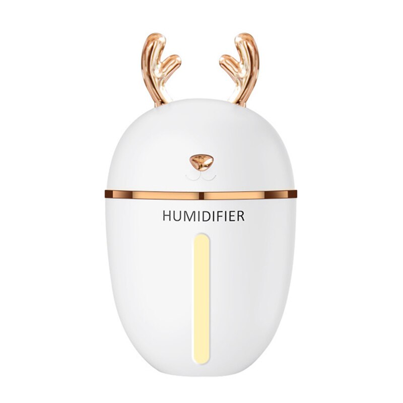 450ml grote capaciteit schattige herten luchtbevochtiger nachtlampje usb-oplaadbaar aromatherapie etherische olie luchtverspreider mistmaker voor in de auto