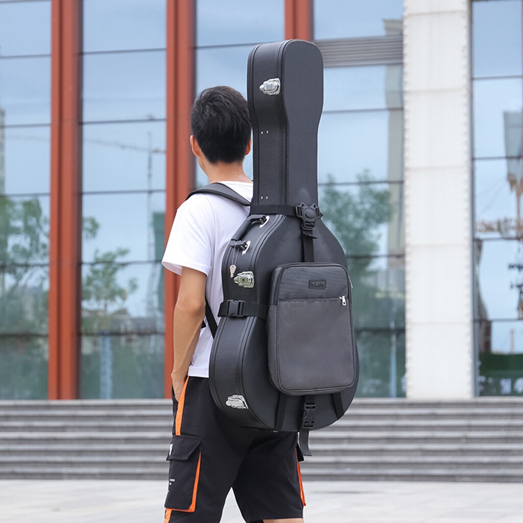Sangles de guitare ceinture pour divers guitare boîte étui sangle de transport harnais noir