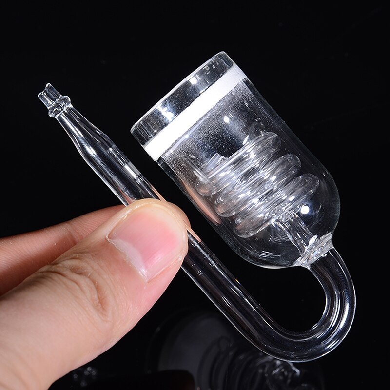 1 PC 3.5*8.5cm Aquarium Glass CO2 Diffuser U-shape Plants Tank Atomizer Solenoid Regulator Moss CO2 Atomizer