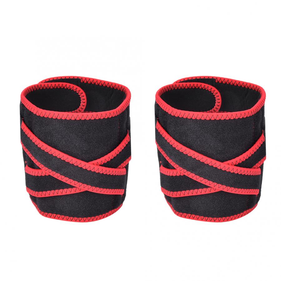 2 pezzi regolabili pressurizzati parastinchi Patella ginocchiera Brace Pad Outdoor Cyling Sport ginocchiera assorbimento degli urti fascia protettiva Patella