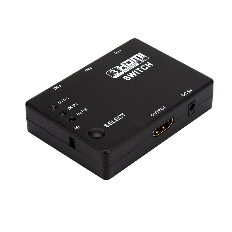 3 Port Smart HDMI Switcher Three HDMI Signal Input Switch HDMI signal output 3 cut 1 video switcher
