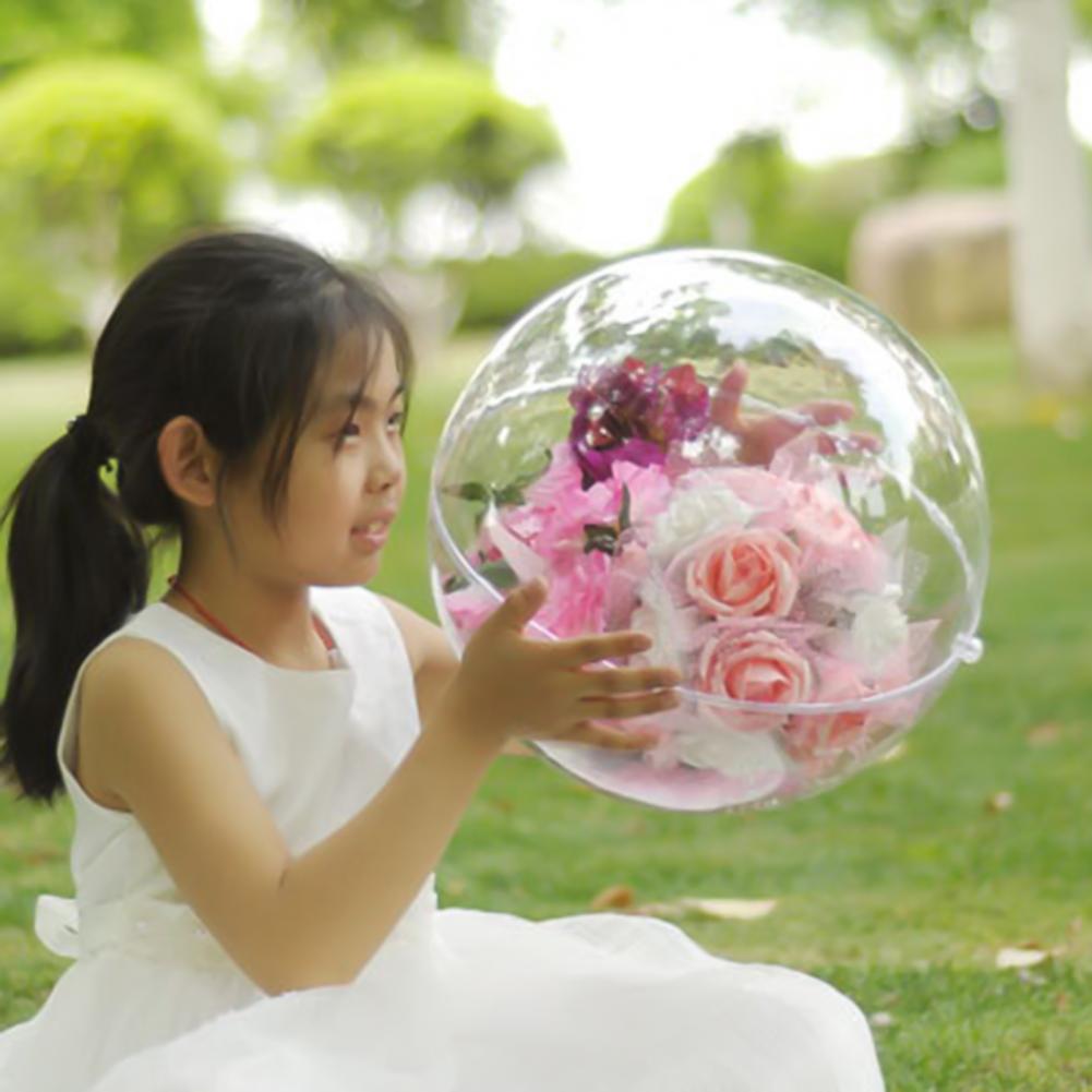 Fillable Ball Transparent Shatterproof Plastic DIY Clear Ball Christmas Wedding Decorations for Home