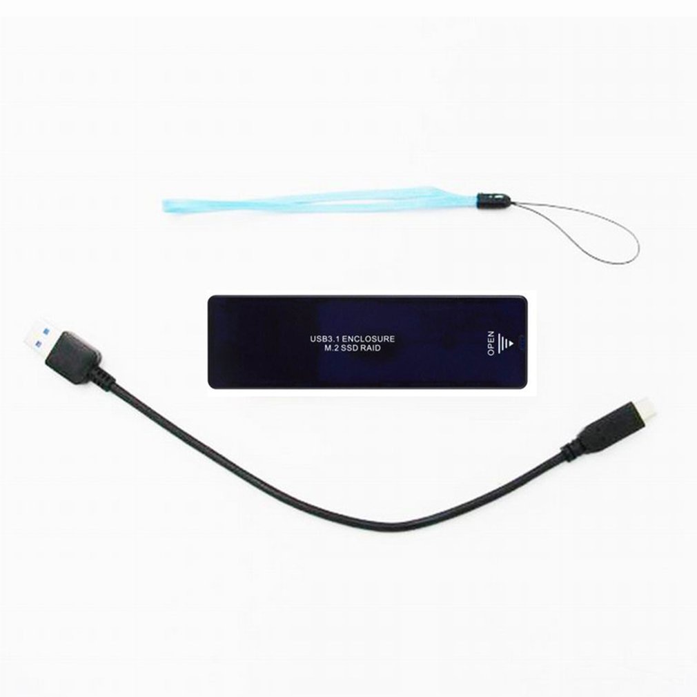 M2 ssd behuizing nvme behuizing m.2 to usb type  c 3.1 ssd adapter voor nvme pcie ngf sata m/b sleutel ssd schijfkast m.2 ssd behuizing