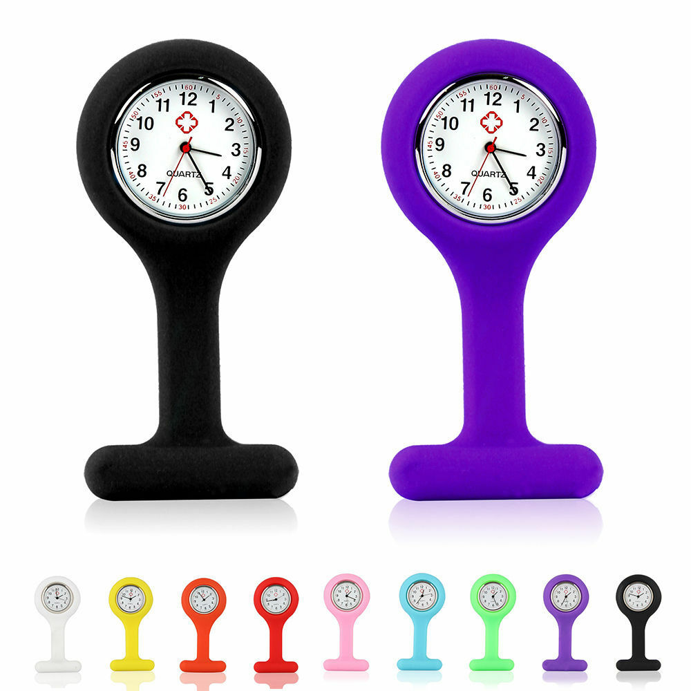 Nurse Watch Pocket Horloges Voor Meisjes Siliconen Verpleegster Horloge Broche Tuniek Eenvoudige En Stijlvolle Horloge Reloj De Regalo
