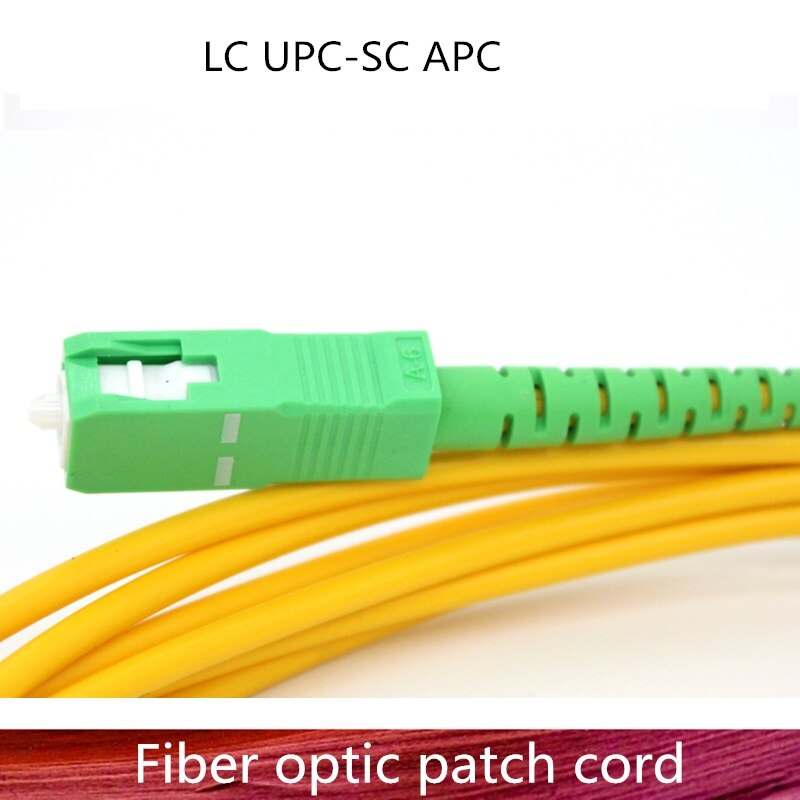 LC/UPC SC/APC Fibra Óptica Patch Cord Cabo LC-SC 1m/3m/5m/10m/20m/30m Cabo de Modo Único Jumper de Fibra Óptica Parch Simples