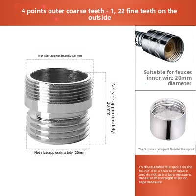 16 18 20 22 24mm G3/4 G1/2 To M22 Connectors Kitchen Aerator Bubbler Water Purifier Adapter Faucet Extend Length Adapters