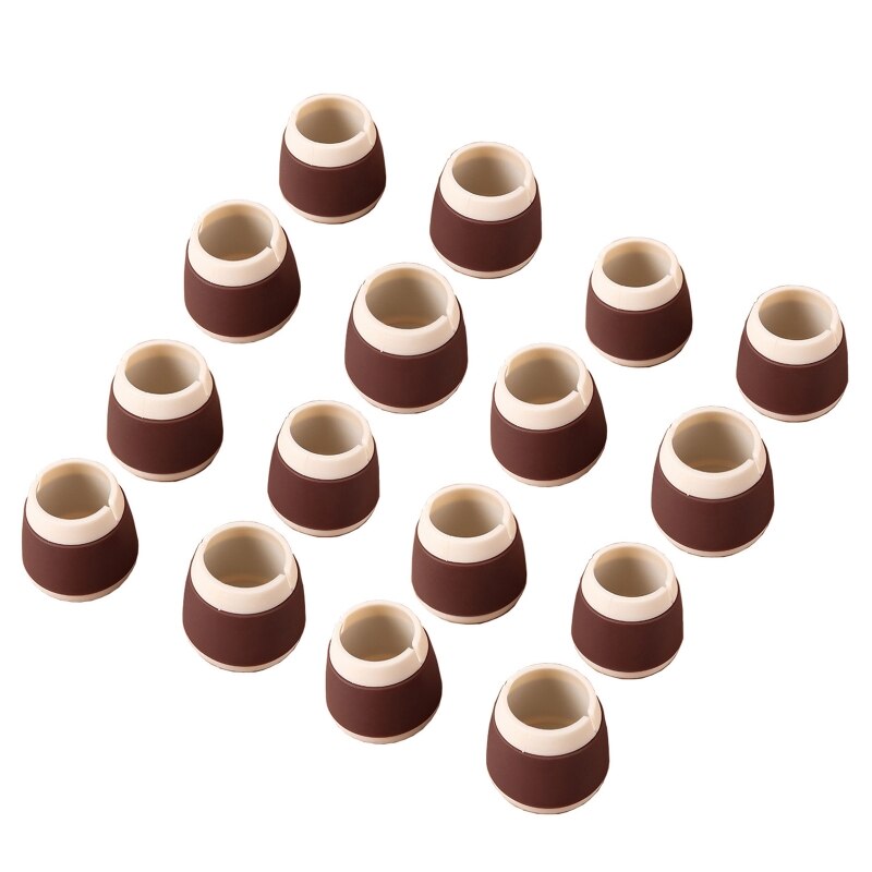 16 stuks siliconen tafel stoel voetbeschermer vloerbeschermer meubelpoot onderkant anti-kras antislip beschermdoppen voetbeschermer: Vgl . -1