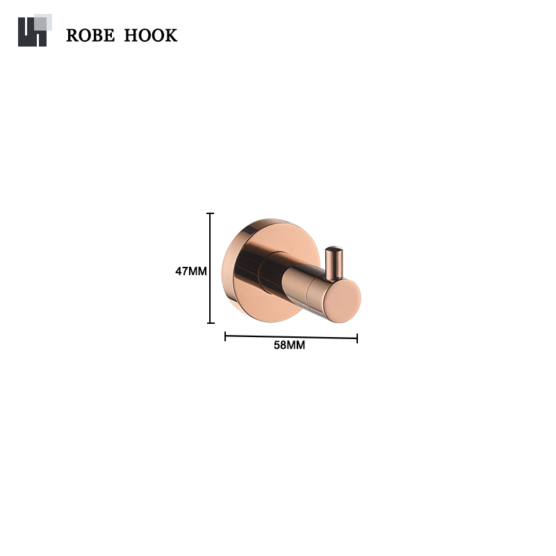 Rose Gold Wall Mounted Bathrobe Hook Paper Towel Holder Towel Ring Towel Rack Cup Holder Toilet Brush Bathroom Accessories: WHITE
