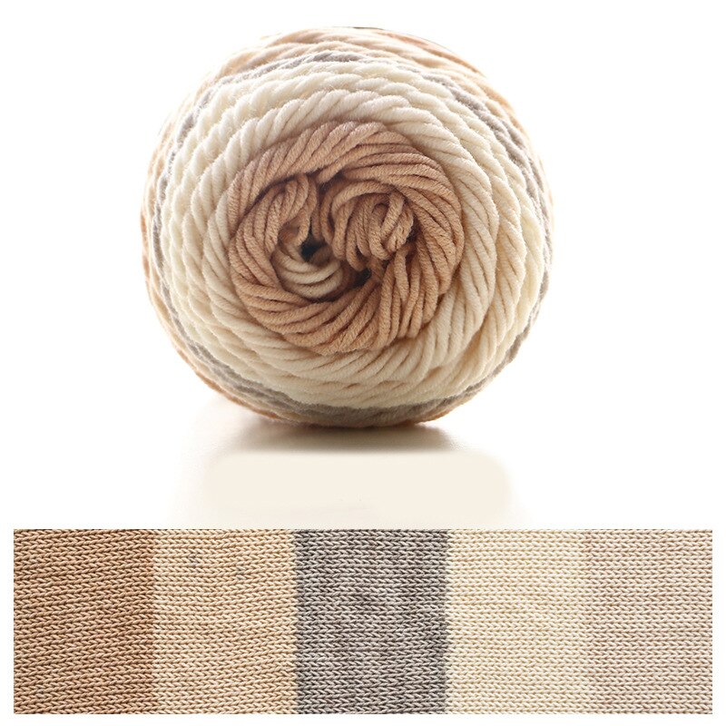 100g 5 Strands Of Rainbow Cotton Handmade DIY Woven Yarn Doll Pillow Blanket Milk Cotton Yarn TJ2190: 8