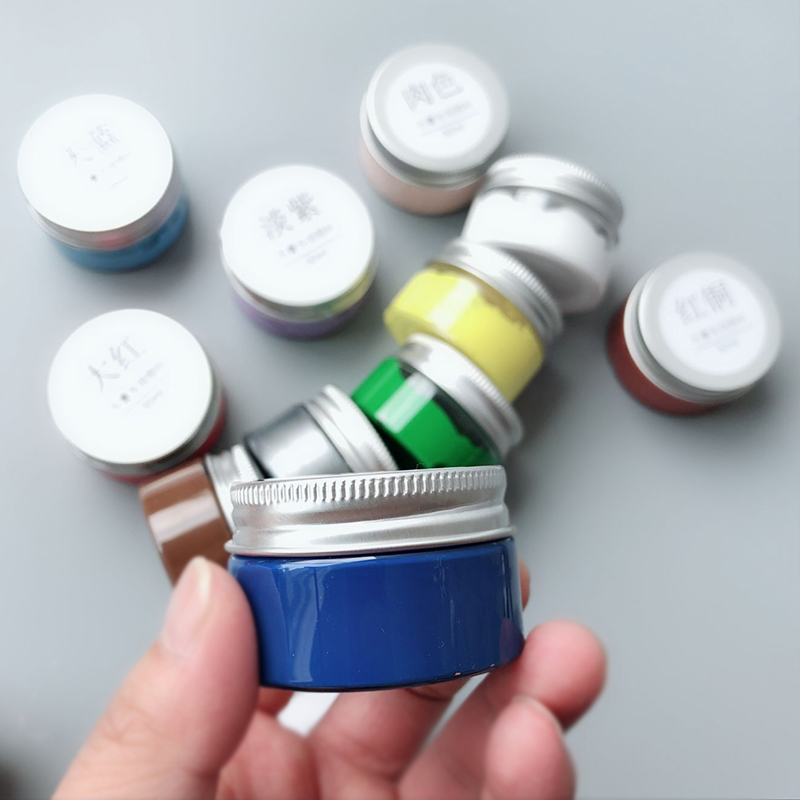 Gips akrylpigment, aromaterapigips blandet med røkelsesspredende steinfarging, malt metallfarge 30ml