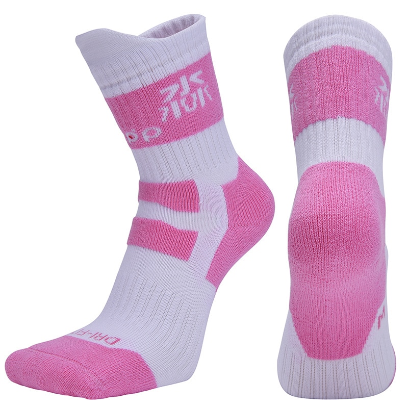 woman Cycling Socks Sports Skateboard Roller Skating Basketball Comfortable Cotton Adult child Thicken Towel Socks S\ML: Pink / M   34-38