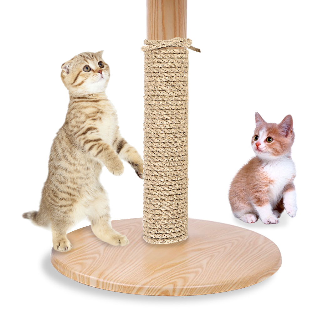 Rollo de cuerda de cáñamo para gatos, marco de escalada para patas de escritorio, cuerda de encuadernación, poste para rascar, juguete para afilar gatos, garra Natural de Sisal Rop, 20M/50M/100M