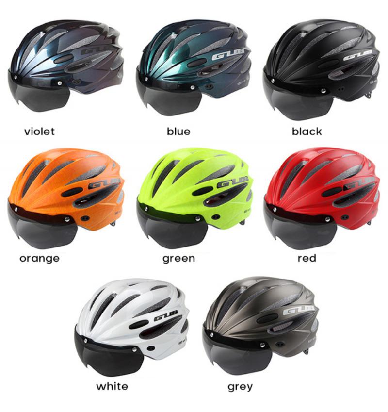 Casco de ciclismo magnético GUB K80 PLUS, Goggles17, agujeros moldeados integralmente, 58-62cm, Casco de bicicleta de carretera aerodinámico para MTB,