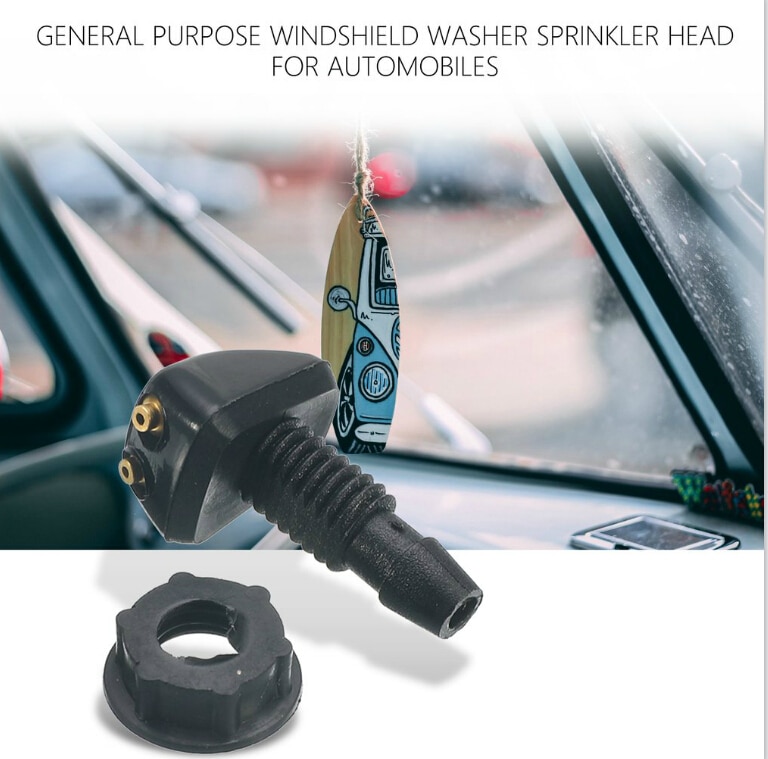 Universal Car Front Windshield Windscreen Washer Jet Nozzles Water Fan Spout Cover Washer Outlet Wiper Nozzle Adjustment