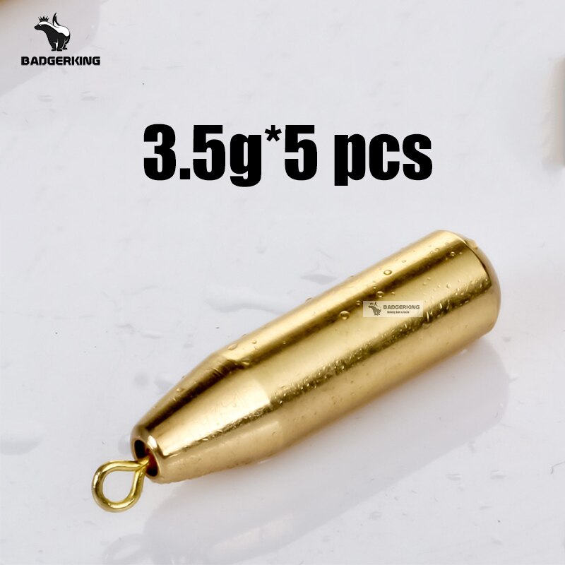 Finess cylinderform koppar dropshot vikt sänke 3.5g 5g 7g 10g 14g 20g blyhagel sänka fiskevikter för fiske: Koppar 3.5g