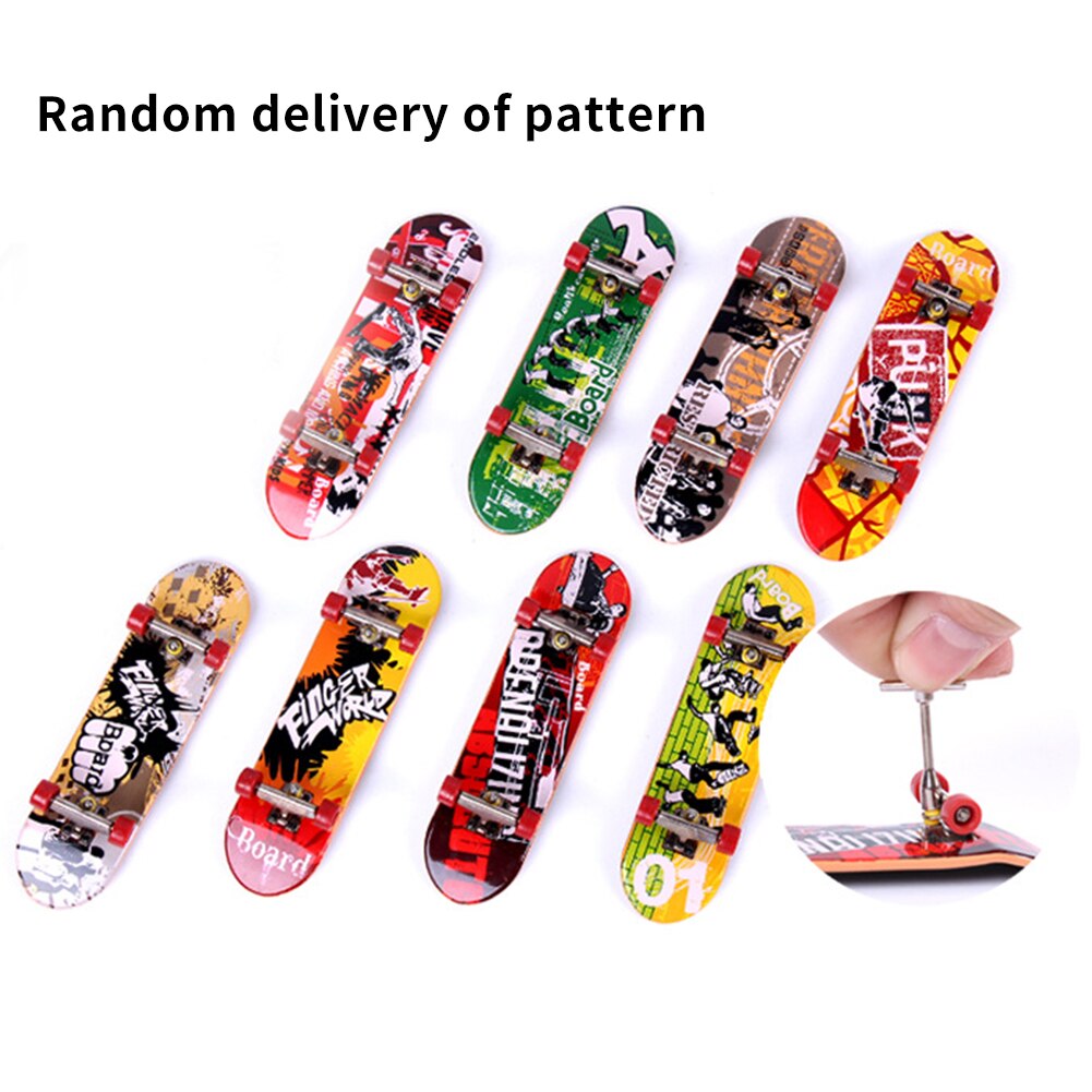 Finger Skateboard Set - Mini Park Ramp Track - ABS Plastic - 28x11x18cm - Removable Deck