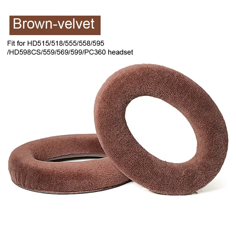 Coussinets d'oreille de remplacement, coussin de bandeau pour casque Sennheiser HD515 HD518 HD555 HD558 HD595: Olive