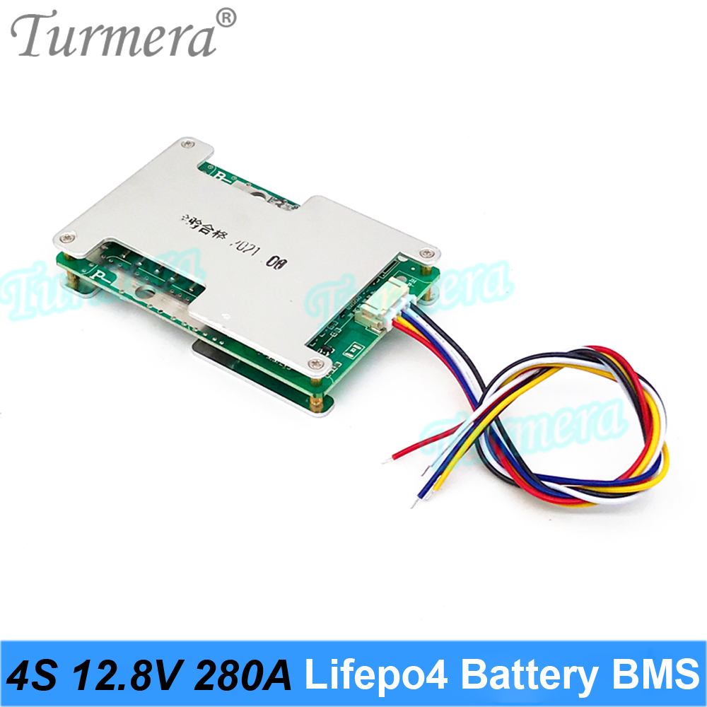 Turmera 4S 12.8V 200A 280A 320A Balance Lifepo4 Battery BMS Protect Board Use in 3.2V 100Ah 200Ah 280Ah 320Ah Lifepo4 Batteries: Blue
