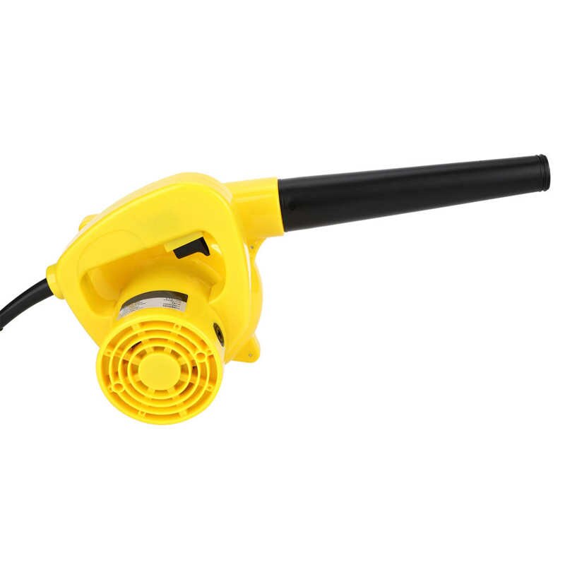 EU 220V-240V Multifunction Hand-Held Electric Suction Air Blower Dust Collector Leaf Cleaner for Home Garden Yellow