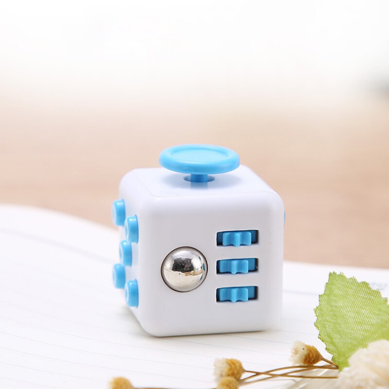 Decompression infinite Cube Fun adult toys decompression dice: Blue and white