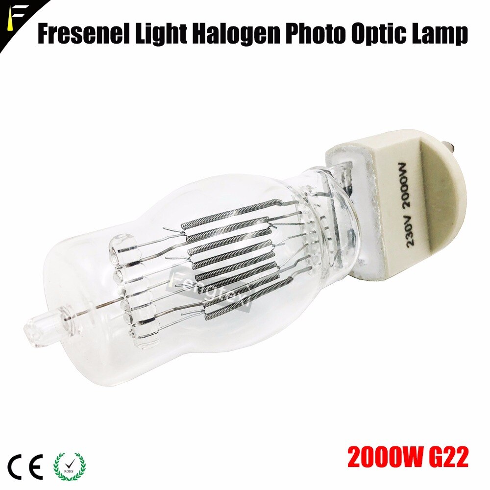 Fresenel – ampoule FTL 230V 2000 W, lampe de Studio halogène SE 2000 Watt G15/G22 pour (lampe de remplacement pour Film/Sudio/cinéma)