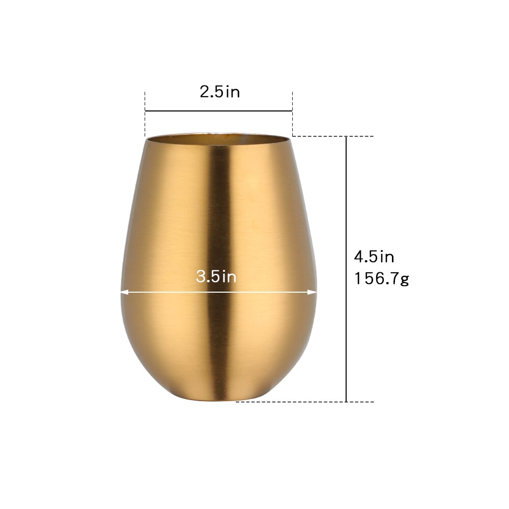 500ml ölkoppar ölmuggar i rostfritt stål mjölkdricksmugg kaffeglas cocktailvattenkopp utomhusdrink: Guld-