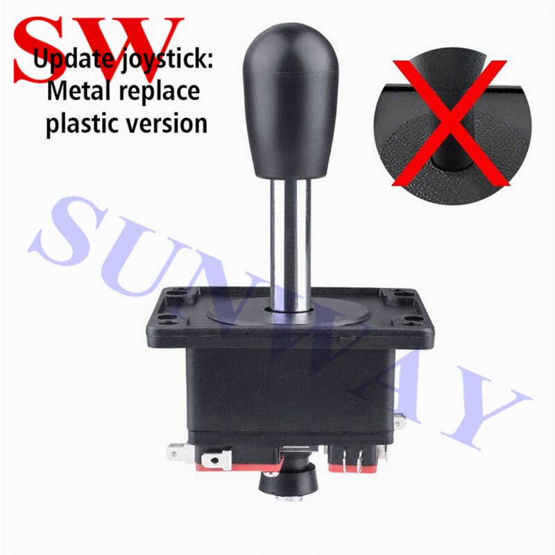 Arcade bricolage pièces Happ Style Joystick + 1 joueur boutons de démarrage + 6x Happ type bouton-poussoir Standard pour Arcade Mame