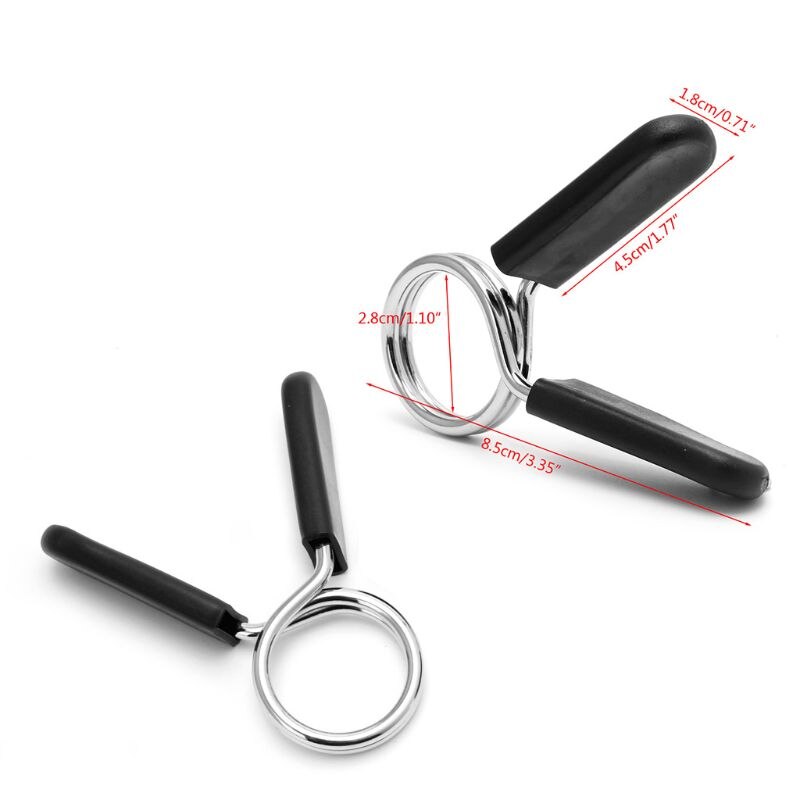 Barra de levantamiento de pesas para gimnasio, 2 uds. 28mm, cerradura de mancuerna, abrazadera de resorte, Collar, Clips PXPF