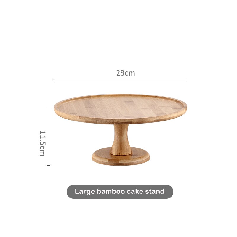Ceramic Wooden Bottom High Foot Cake Plate Glass Cover Tray European Fruit Plate With Lid Cake Stand Dessert Table: 007