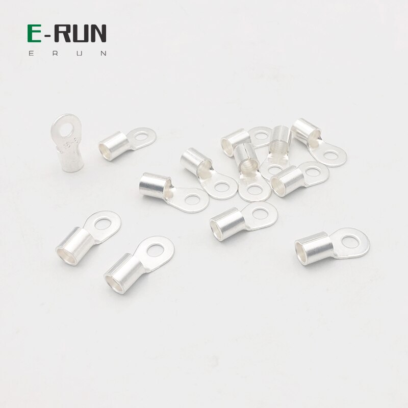 100PCS/LOT OT Terminal Series Thick Brass Anti-Rust Round Match with Silicon Cable For Battery Controller